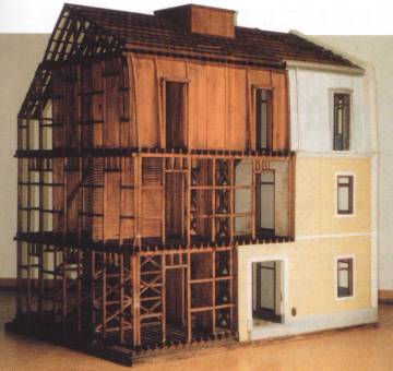 Gaiola tridimensional de madeira (modelo de instrucção dos B.S. Lisboa à escala 1:10)